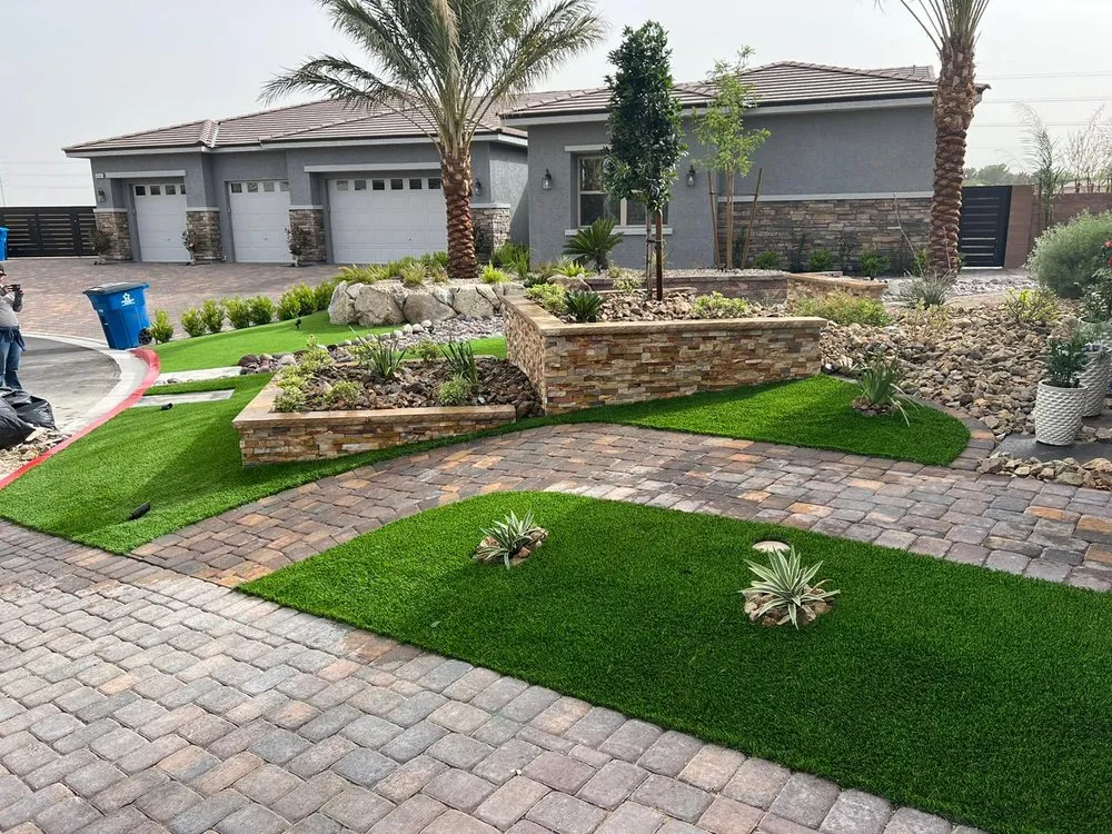 Trusted landscape design for year-round maintenance in Las Vegas, NV by Rock N Block- Turf N Hardscapes