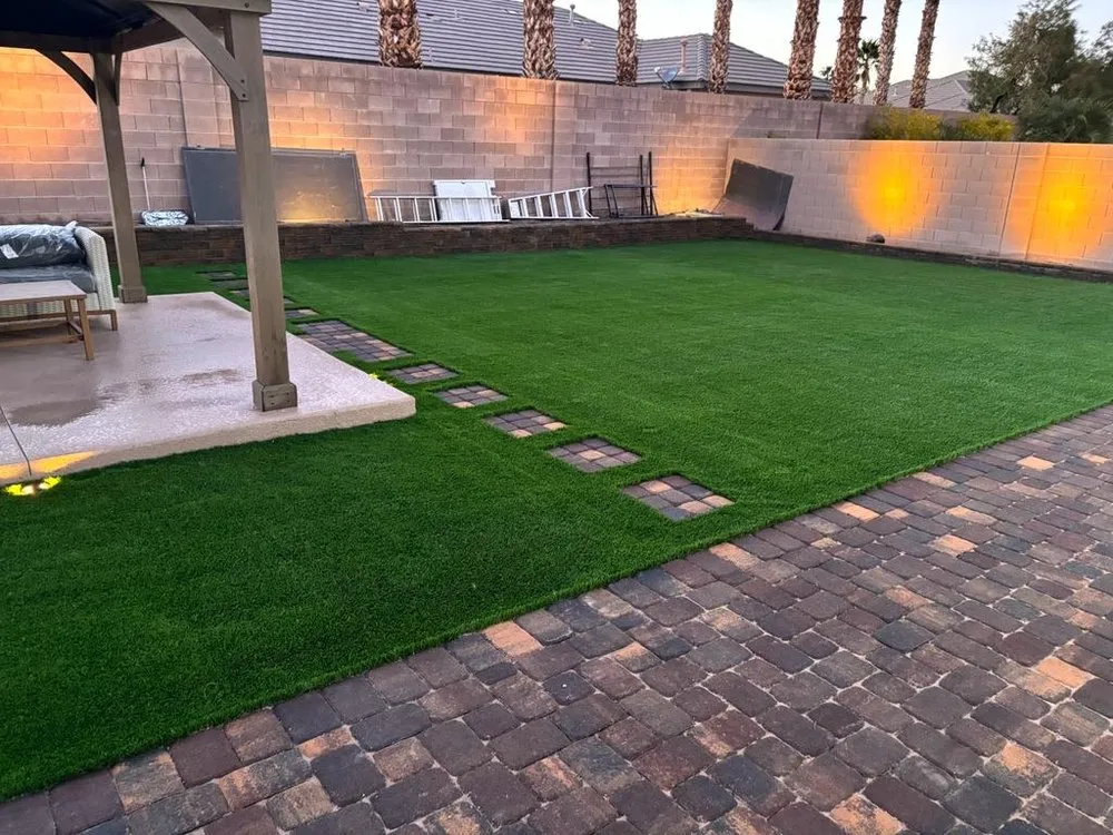 Trusted lawn mowing service for outdoor upgrades in San Diego, CA by Rock N Block- Turf N Hardscapes