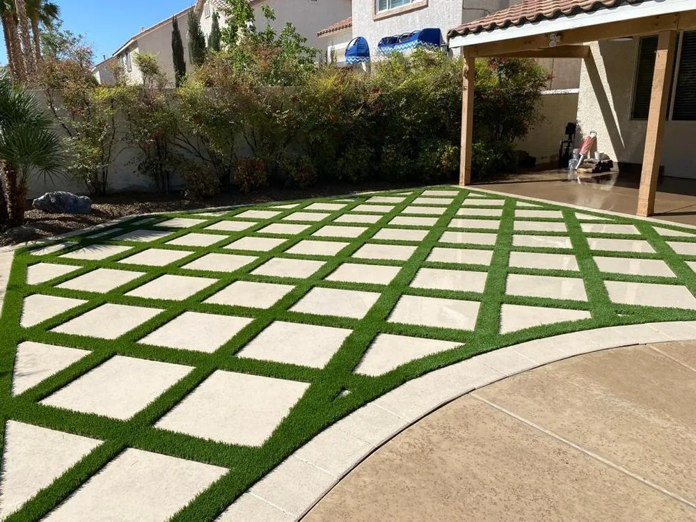 Top-rated lawn care service in San Diego, CA by Rock N Block- Turf N Hardscapes