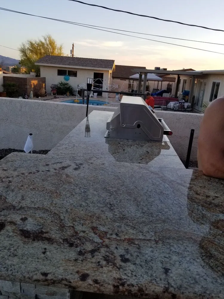 Custom lawn care service with custom design across Lake Havasu City, AZ - Rock N Block Masonry