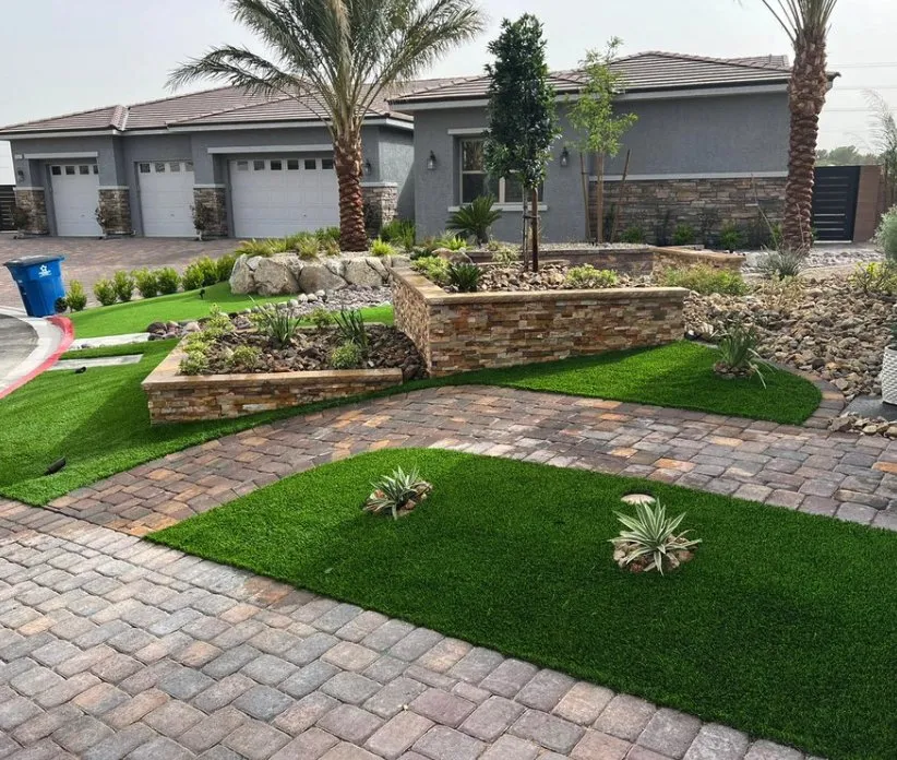 Custom garden landscaping in St. George, UT - Rock N Block Turf N Hardscapes