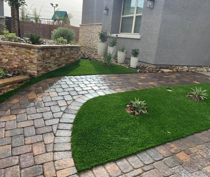 Trusted lawn care service for residential properties across St. George, UT - Rock N Block Turf N Hardscapes