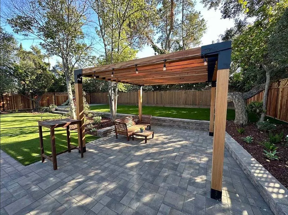 Affordable landscape installation in Pikesville, MD by Rock N Roll Hardscapes