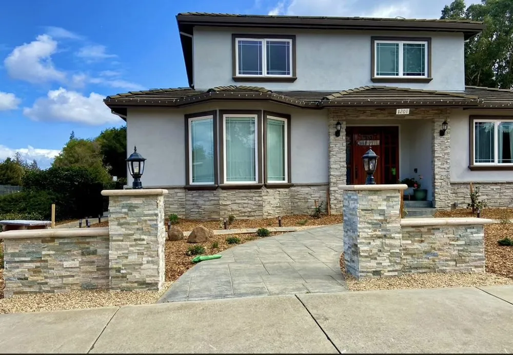 Local landscape installation with custom design across Pikesville, MD - Rock N Roll Hardscapes