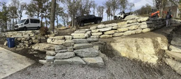 Local yard maintenance with custom design across Kirbyville, MO - Rock N Wood