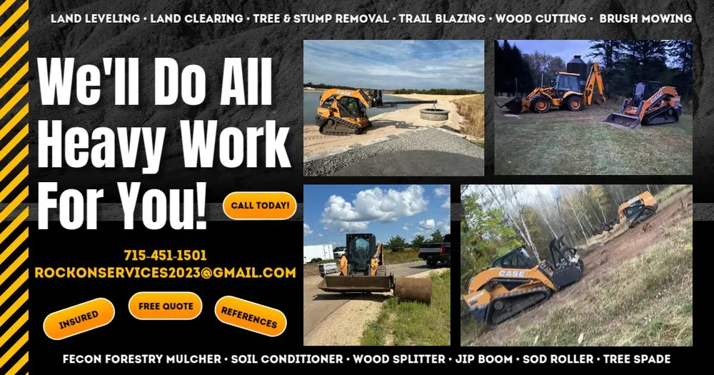 Local landscaping services for year-round maintenance across Wisconsin Rapids, WI - Rock On