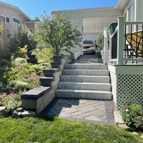 Professional outdoor landscaping for beautiful yards across Nashua, NH - Rock-Pebble-Shears