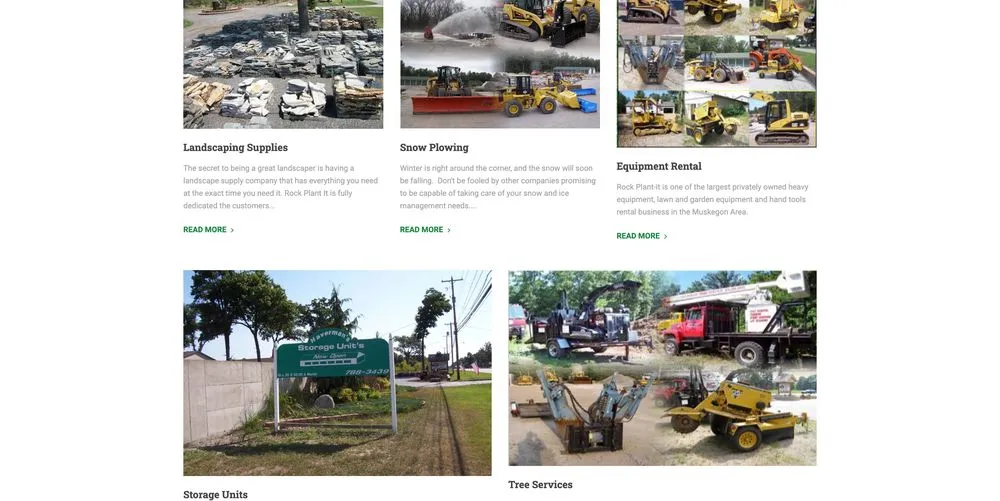 Local yard cleanup service for homes in Muskegon, MI by Rock Plant-It