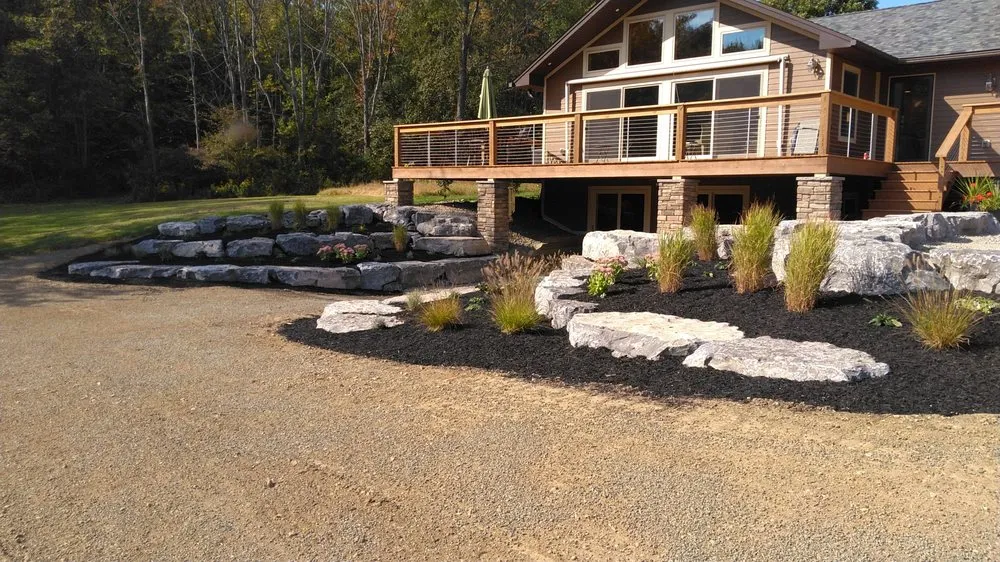 Professional outdoor landscaping for year-round maintenance in Mount Morris, NY by Rock Ridge Designs