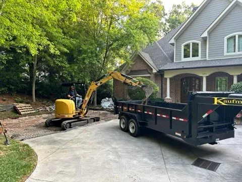 Affordable landscape installation with custom design in Anderson, SC by Rock Solid Earthworks