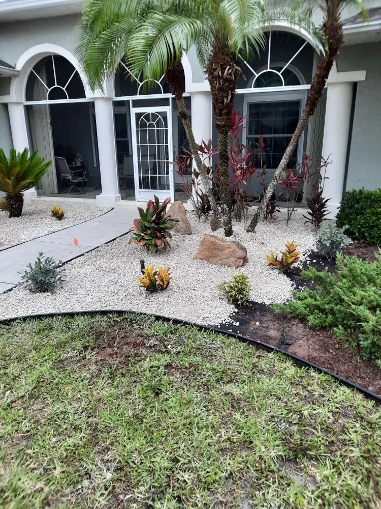 Trusted residential landscaping for homes in Palmetto, FL by Rock Solid Excavating and Sandstone Design