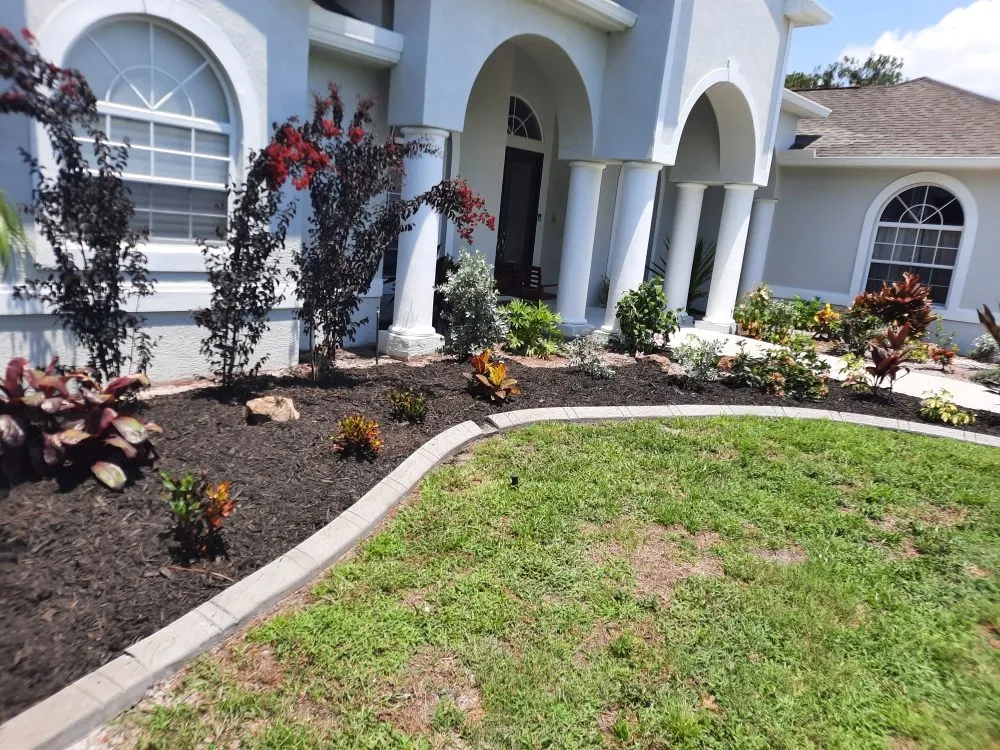 Affordable garden landscaping for homes in Palmetto, FL by Rock Solid Excavating and Sandstone Design