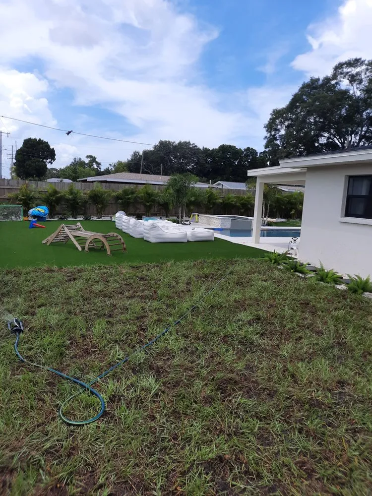 Expert residential landscaping in Palmetto, FL by Rock Solid Excavating and Sandstone Design