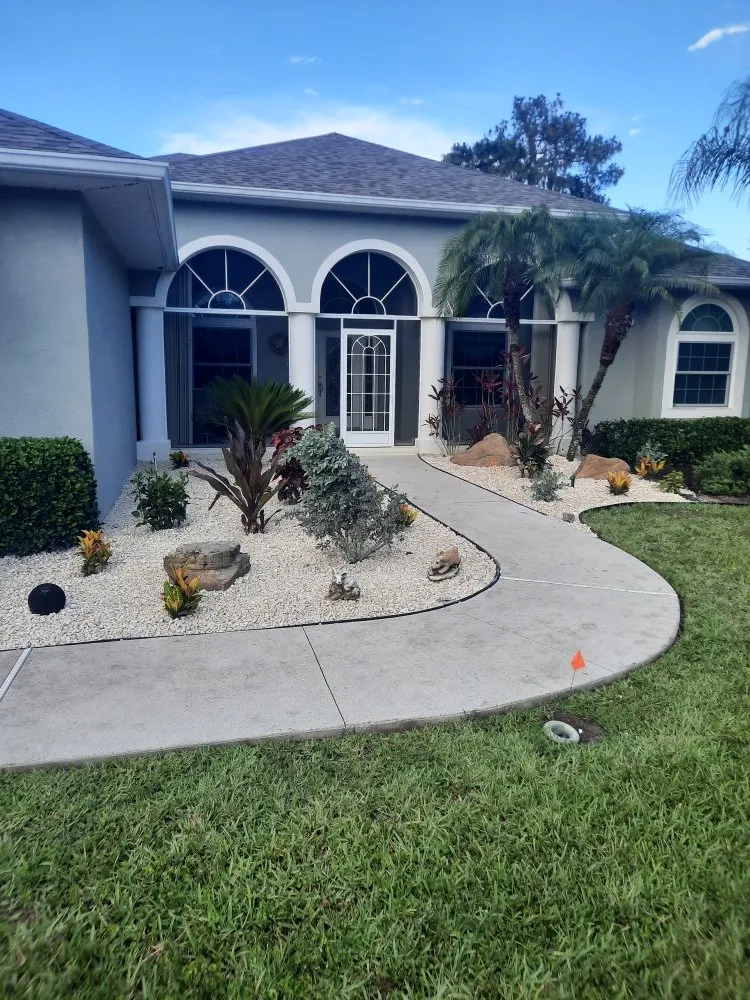 Custom yard cleanup service in Palmetto, FL - Rock Solid Excavating and Sandstone Design