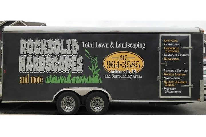 Custom landscape installation with custom design across Bargersville, IN - Rock Solid Hardscapes & More