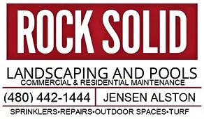 Top-rated lawn mowing service with custom design in Mesa, AZ by Rock Solid Landscaping And Pool