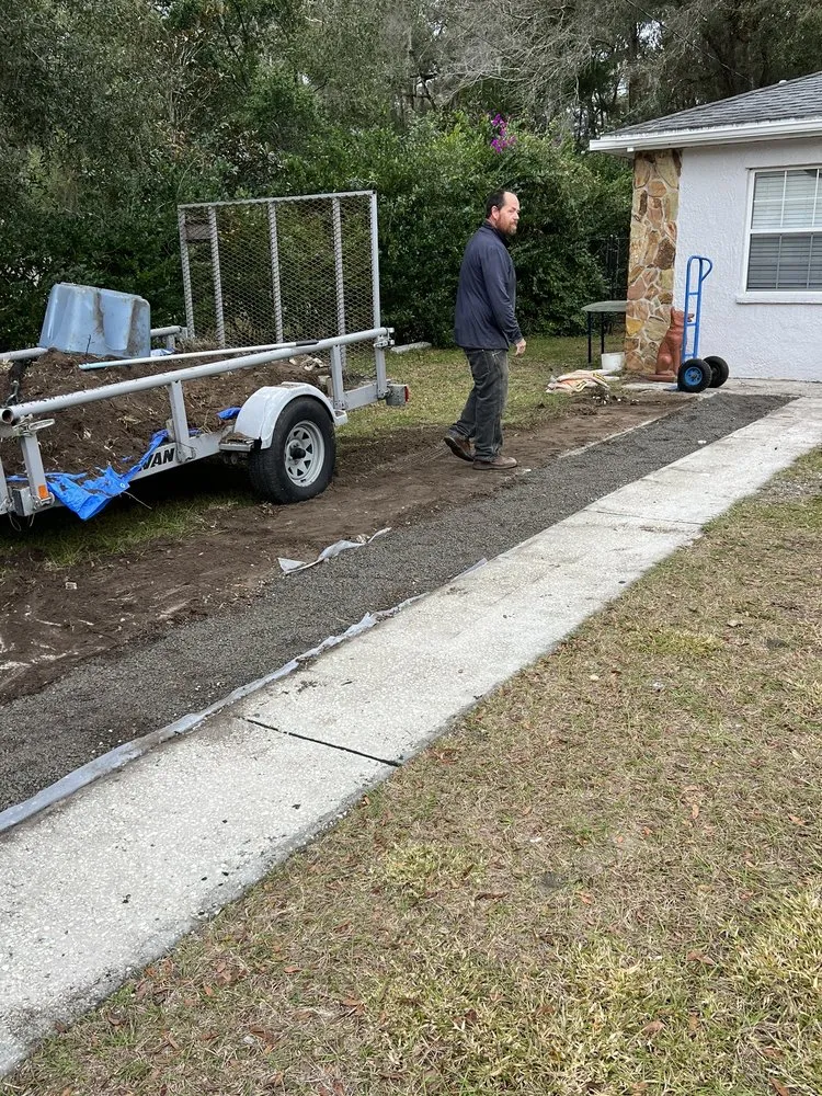 Professional landscape design in Spring Hill, FL by Rock Solid Stone Center