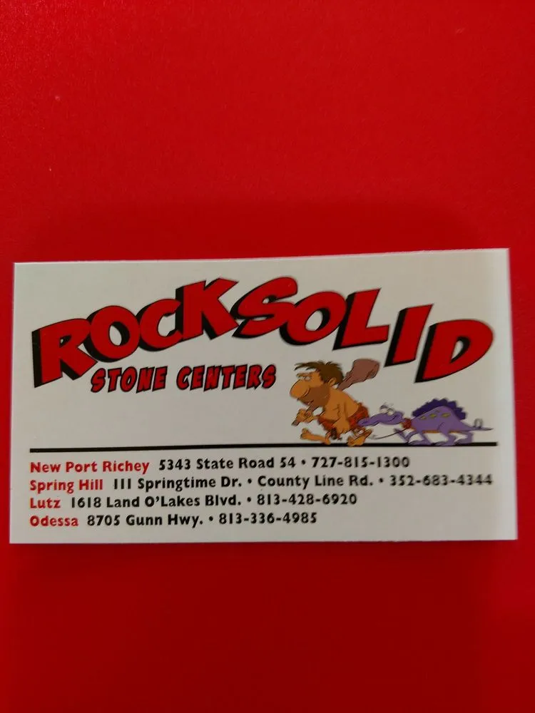 Custom landscape installation for homes across Spring Hill, FL - Rock Solid Stone Center