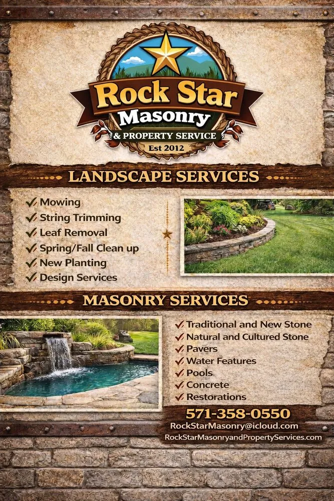 Custom lawn care service experts serving Nokesville, VA - Rock Star Masonry and Property Services