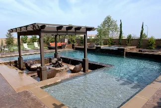 Affordable landscape installation with custom design in Gilbert, AZ by Rock Star Materials