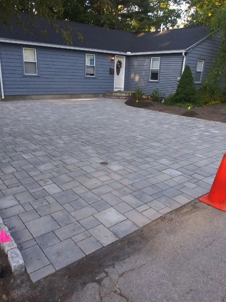 Custom outdoor landscaping in Lowell, MA by Rock Steady Landscaping & Masonry