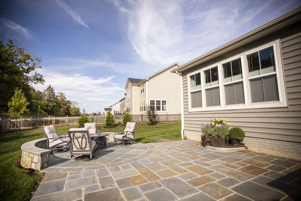 Custom outdoor landscaping for residential properties in Aldie, VA by Rock Water Farm Landscapes & Hardscapes