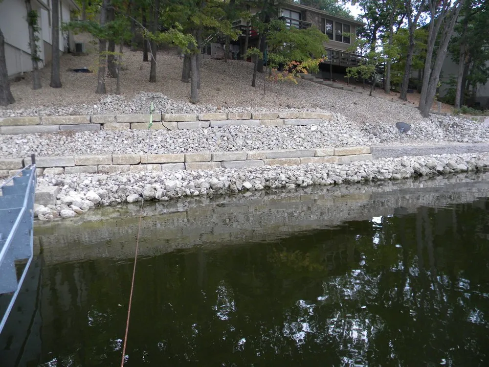 Local outdoor landscaping with custom design in Linn Creek, MO by Rock Works