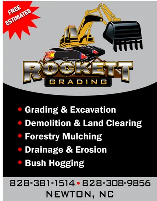 Rockett Grading & Land Management Logo