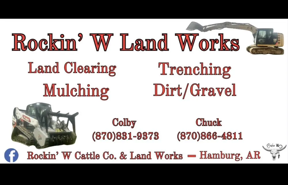 Local landscaping services for beautiful yards in Hamburg, AR by Rockin W Cattle & Land Works