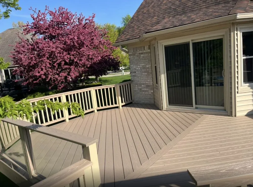 Custom yard cleanup service for year-round maintenance in Shelby Township, MI by Rocking M Improvements