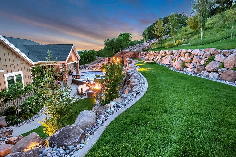Professional yard maintenance in Draper, UT by Rockology Utah