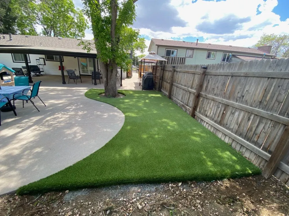 Custom yard maintenance with custom design in Denver, CO by RockSolid Turf and Landscape