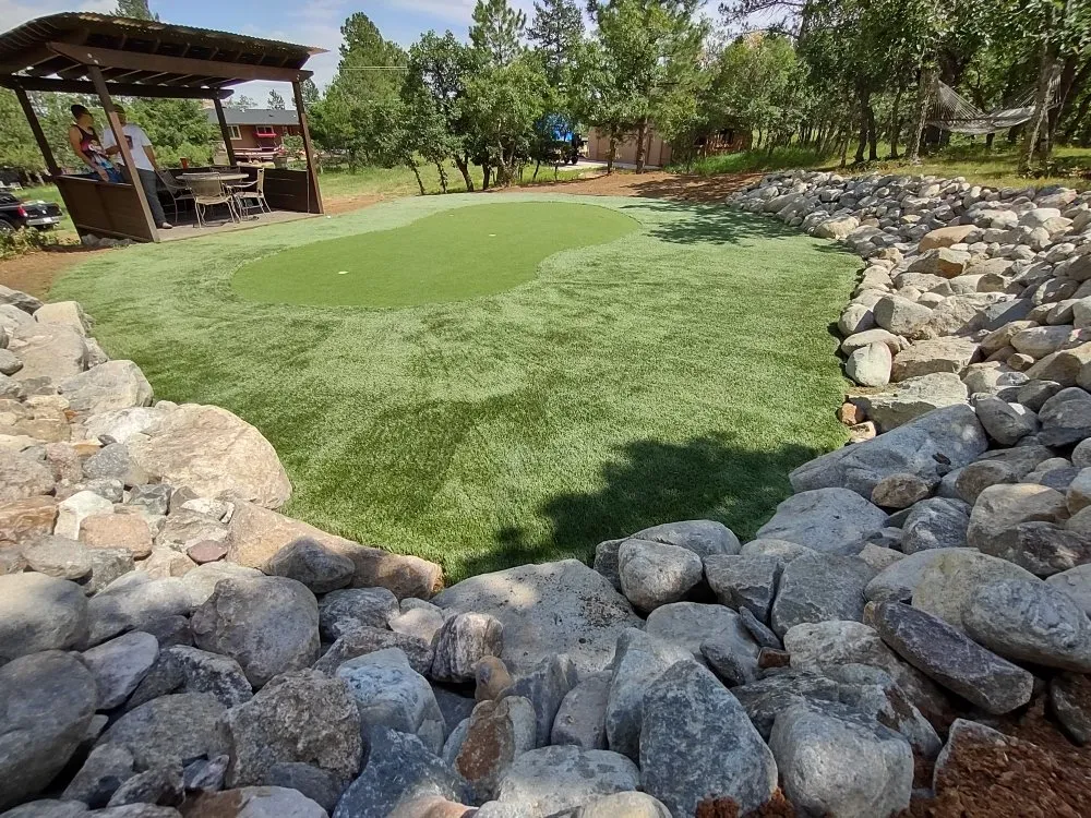 Custom landscape installation in Colorado Springs, CO by Rockstar Landsculpting