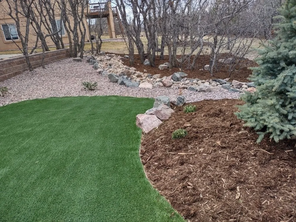 Top-rated lawn care service for residential properties in Colorado Springs, CO by Rockstar Landsculpting