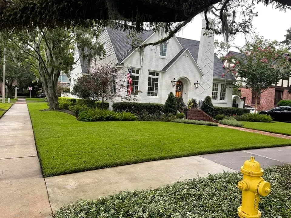 Custom yard cleanup service for year-round maintenance in Jacksonville, FL by Rockstar Outdoors