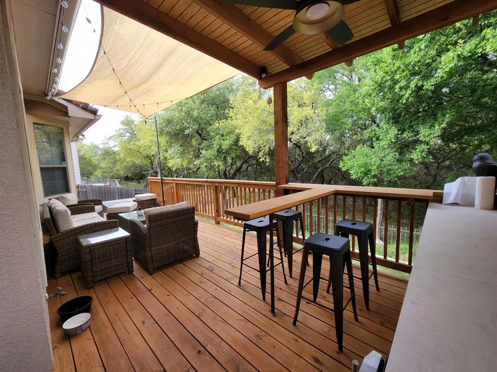 Custom yard cleanup service for outdoor upgrades in Bee Cave, TX by Rockview Landscapes