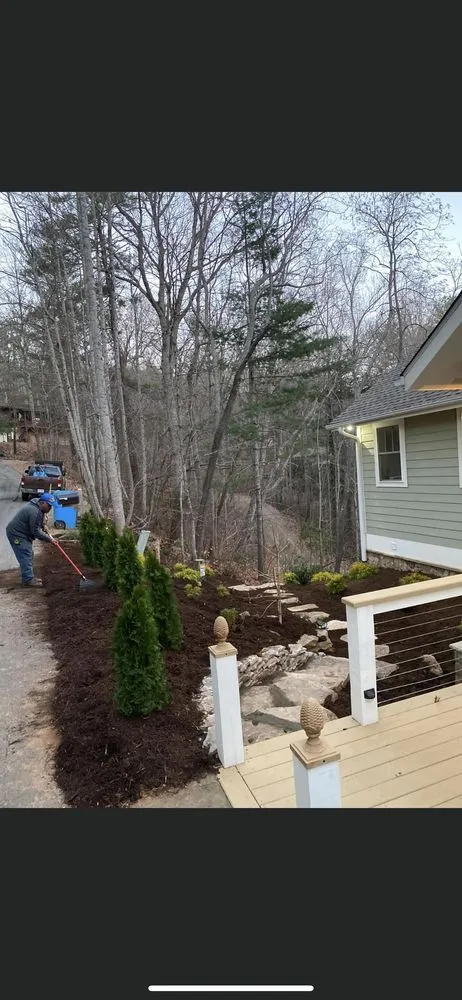 Local yard cleanup service for homes in Asheville, NC by Rockwell Landscaping and Design