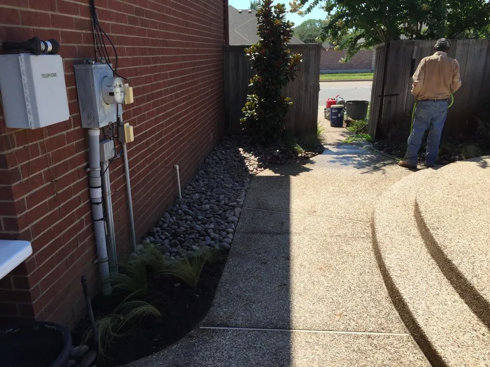 Professional landscape installation in Fort Worth, TX by Rockwell Lawn & Irrigation