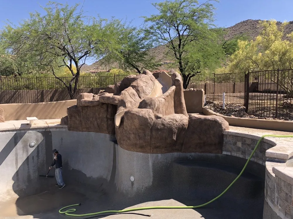 Custom landscape installation in Phoenix, AZ by Rockworks