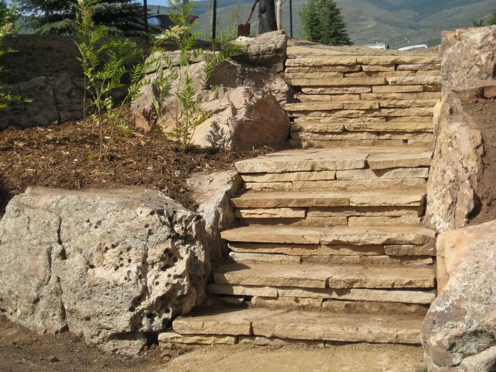 Expert garden landscaping with custom design in Gypsum, CO by Rocky Mountain Custom Landscapes