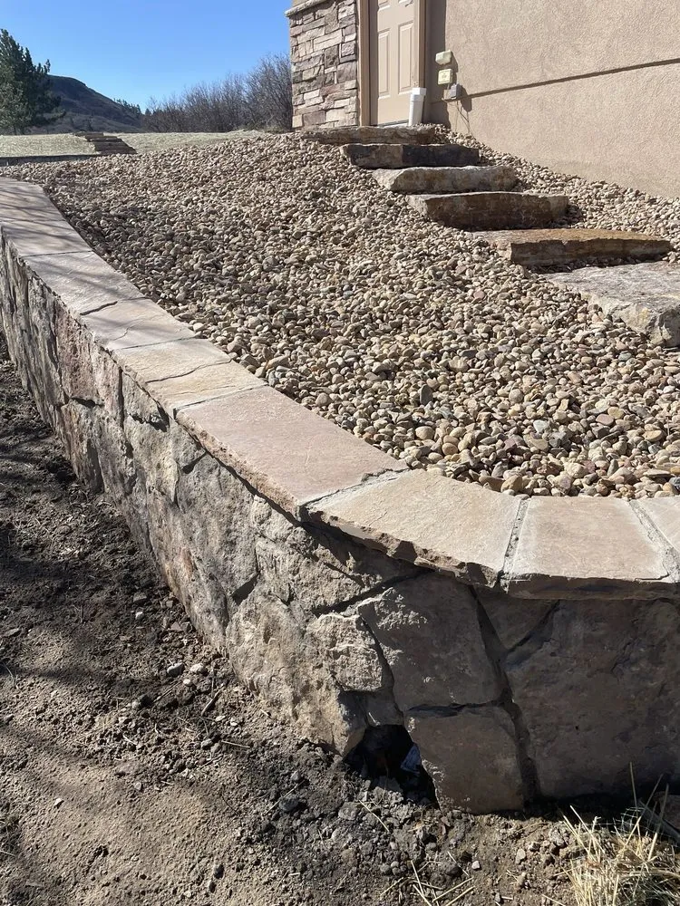 Professional garden landscaping in Parker, CO - Rocky Mountain Pond and Waterfall