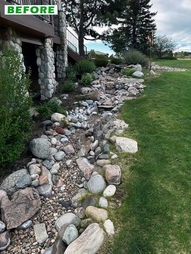 Local yard cleanup service for beautiful yards in Parker, CO by Rocky Mountain Pond and Waterfall