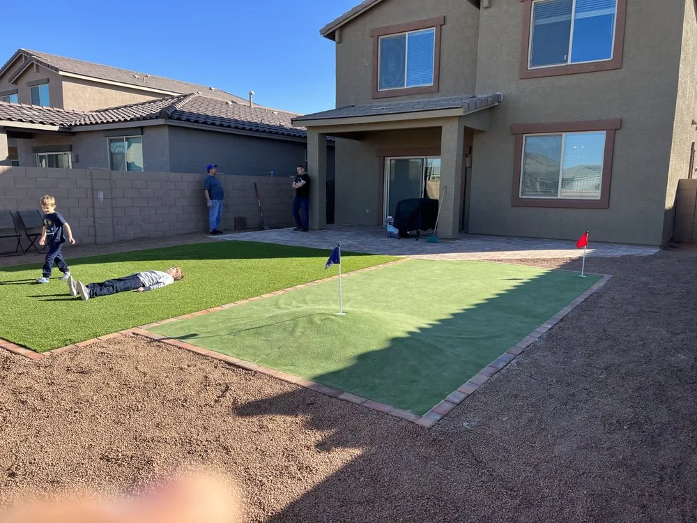 Custom outdoor landscaping for beautiful yards in Catalina, AZ by Rocky Point Landscaping & Construction