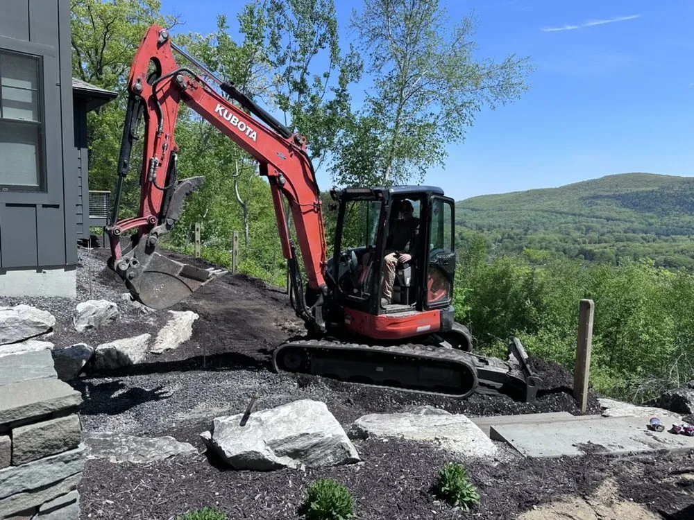 Expert residential landscaping in Lee, MA by Rocky Ridge Excavation