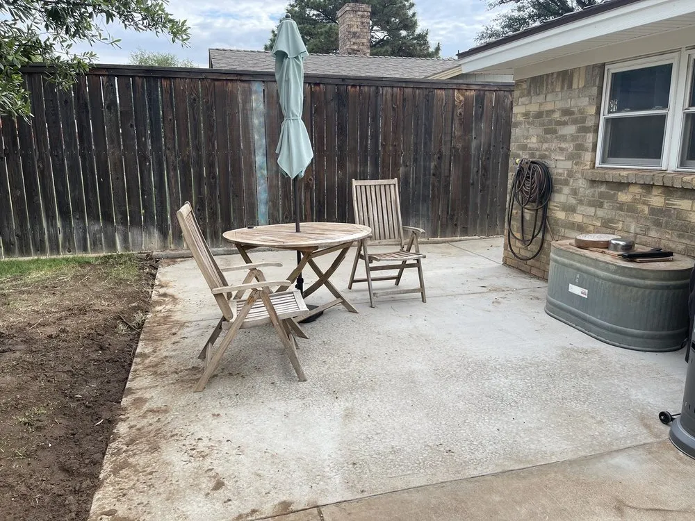 Expert landscape design in Lubbock, TX by Rocky's Construction