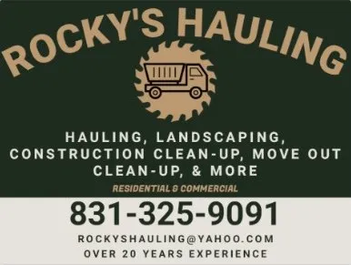 Reliable residential landscaping in Santa Cruz, CA by Rocky's Hauling