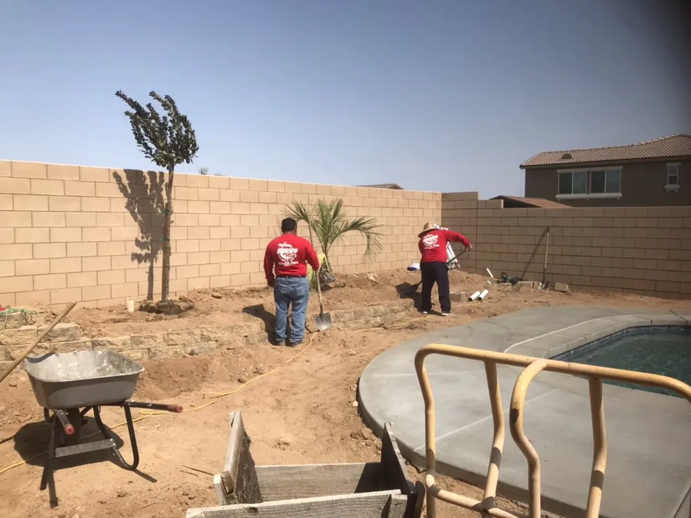 Professional landscaping services with custom design across Hesperia, CA - Rodas Koipond & Landscape