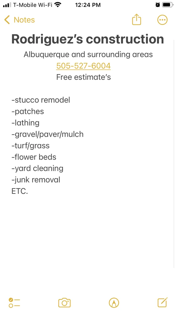 Affordable outdoor landscaping experts serving Albuquerque, NM - Rodríguez construction