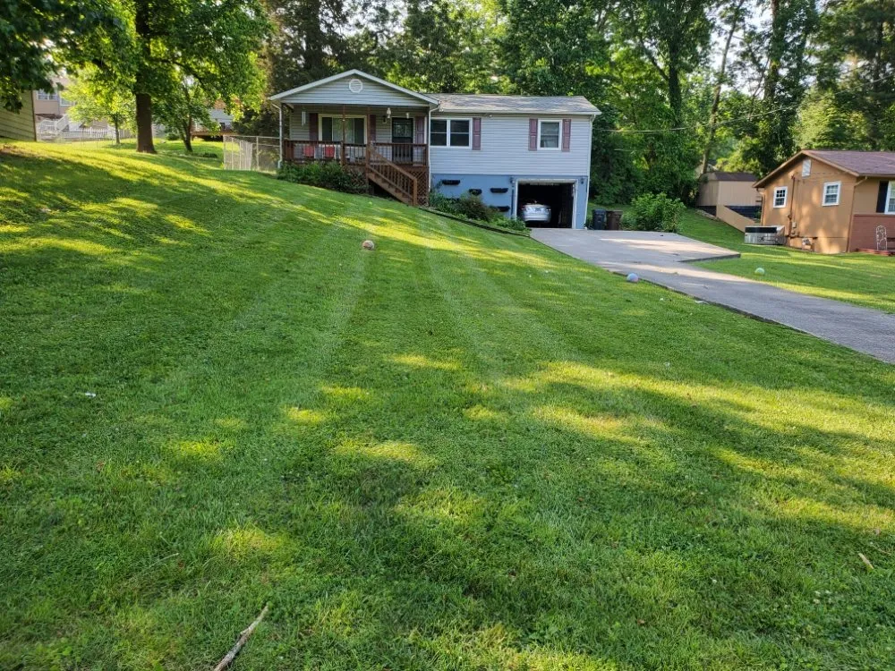 Reliable lawn mowing service for residential properties in Knoxville, TN by Rodriguez Land Management