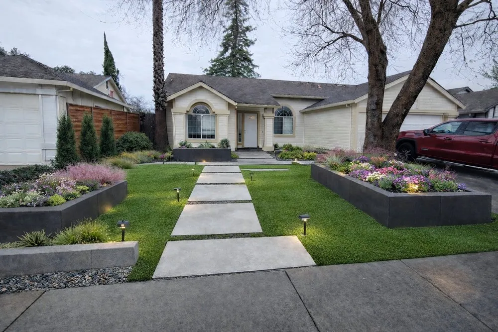 Expert landscape design for beautiful yards in Yuba City, CA by Rodriguez Landscape Service's